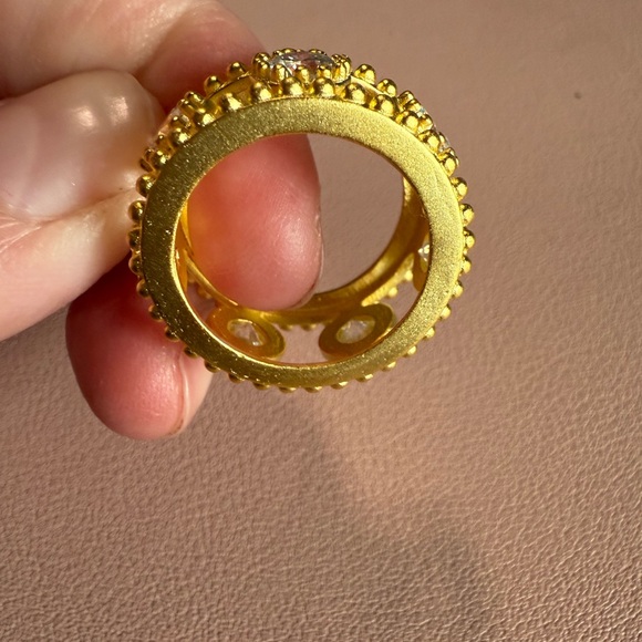 Freida Rothman KALEIDOSCOPE CUTOUT CIGAR BAND RING - Picture 3 of 4